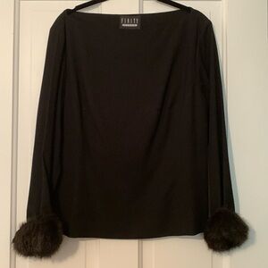 Infinity boat neck top